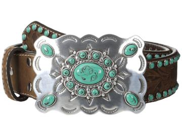 M&amp;f Western - Nocona Southwest Turquoise Buckle Belt
