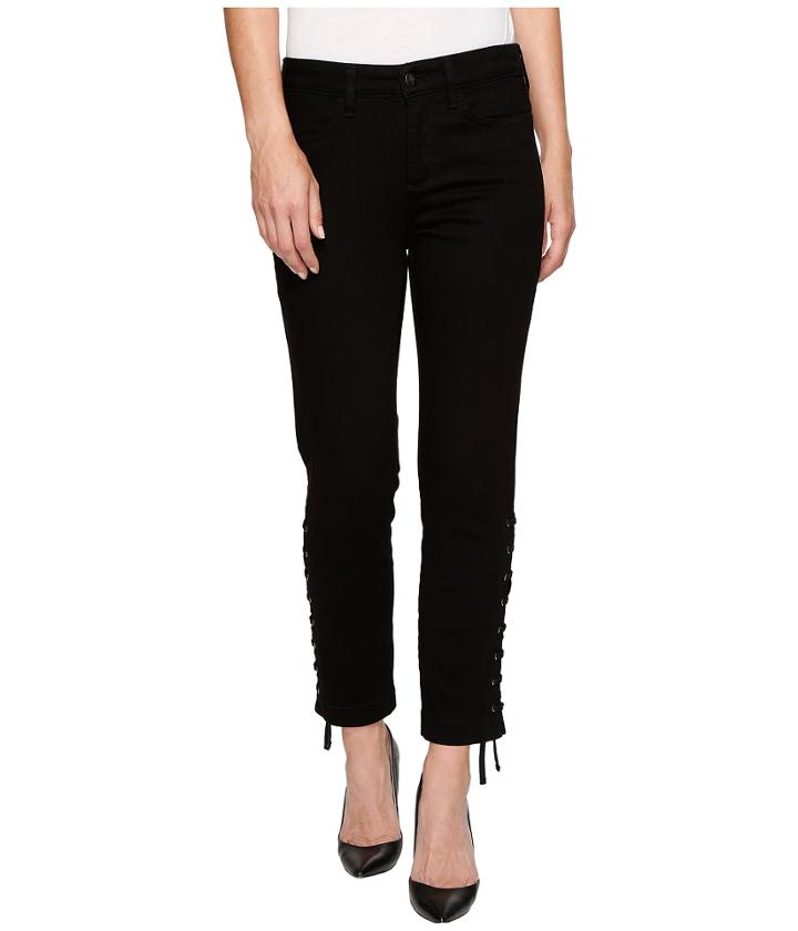 Nydj - Ankle W/ Lace-up Detail In Black