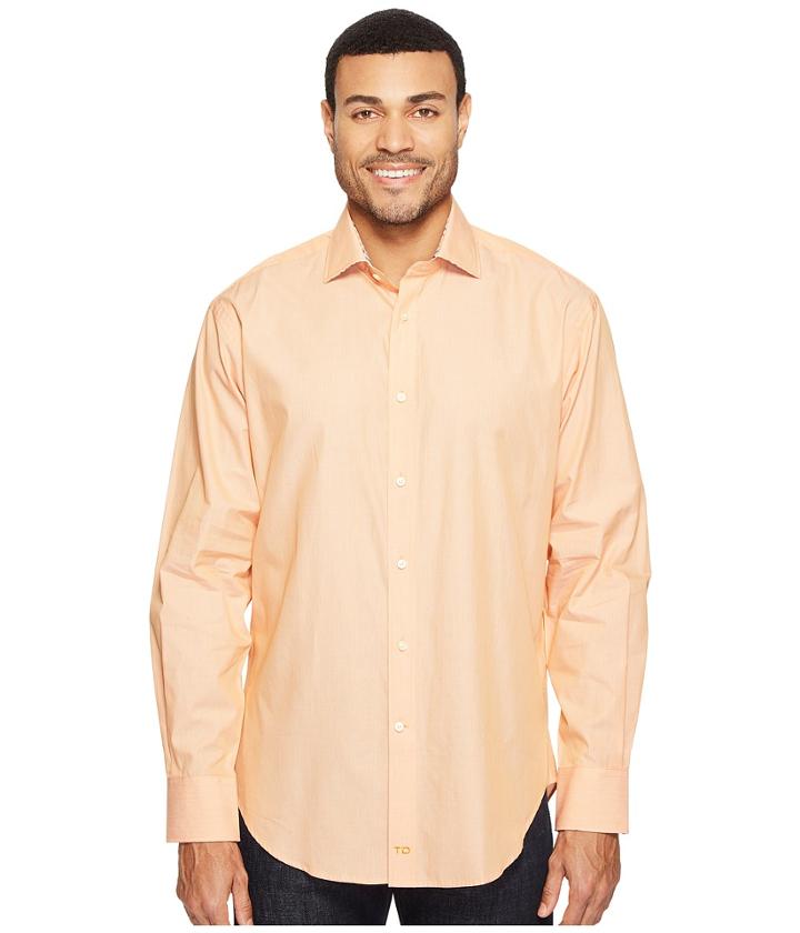 Thomas Dean &amp; Co. - Long Sleeve Mini Stripe Sport Shirt