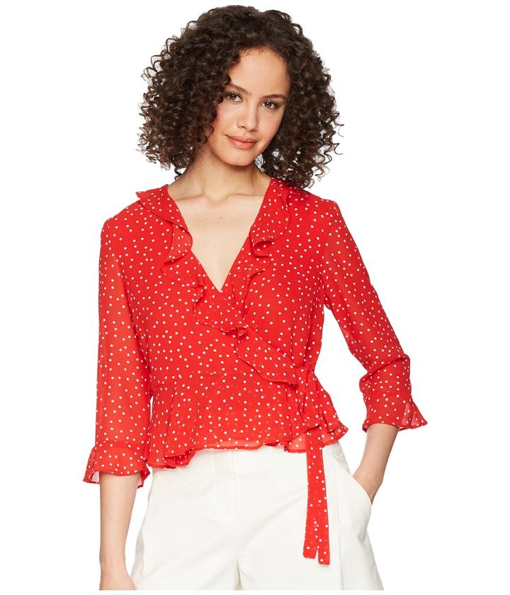 Bardot - Spotty Wrap Top