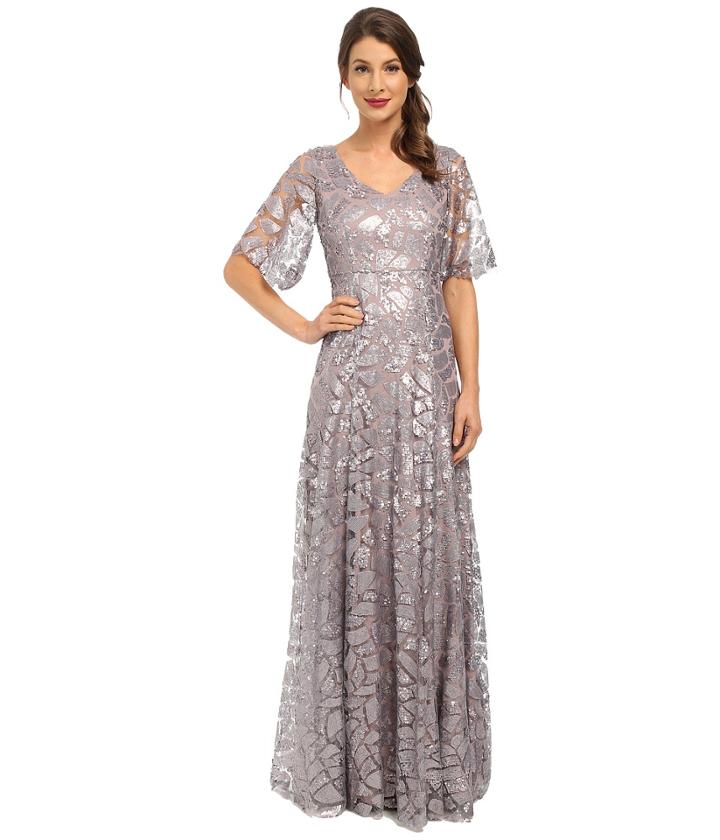 Donna Morgan - Sequin Gown With Sleeve