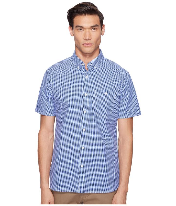 Jack Spade - Micro Check Short Sleeve Poplin Shirt
