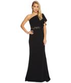 Adrianna Papell - One Shoulder Knit Crepe Gown