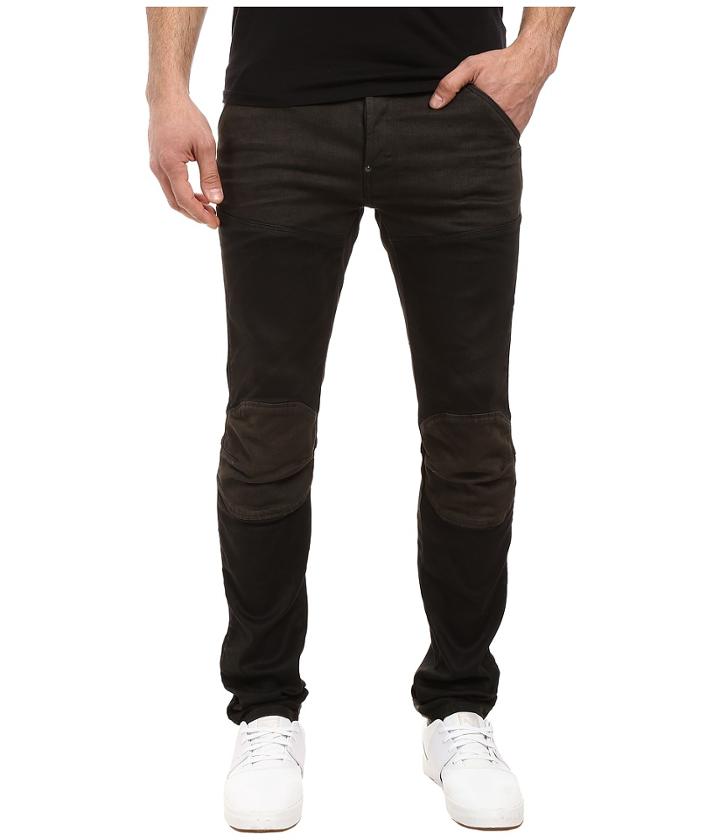 G-star - 5620 3d Slim Pattern Mix In Slander Black Super Stretch Dark Aged