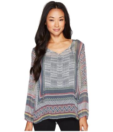 Dylan By True Grit - Chiffon Hacienda Top