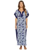 Oscar De La Renta Pink Label - Printed Stretch De Chine Eclipse Print Caftan