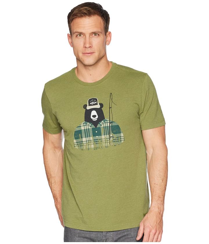 Life Is Good - Fishing Bear Crusher Tee