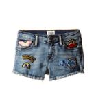 Hudson Kids - 2 1/2 Fray Hem Patched Up Shorts In Ryder