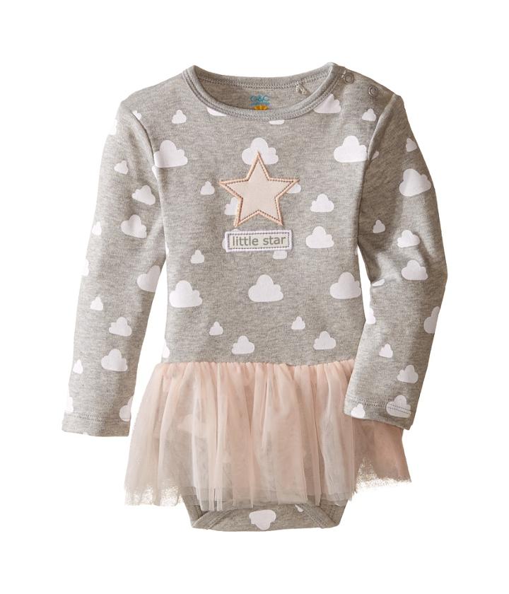 C&amp;c California Kids - Tulle Ruffle Layered Dress Bodysuit