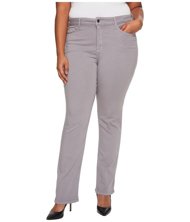 Nydj Plus Size - Plus Size Marilyn Straight In Luxury Touch Denim In Mineral