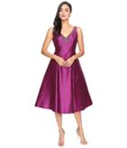 Adrianna Papell - Casablanca Sleeveless Ball Skirt Dress With Beaded Neckline