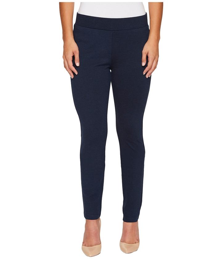 Nydj Petite - Petite Basic Ponte Leggings In Peacoat Heather