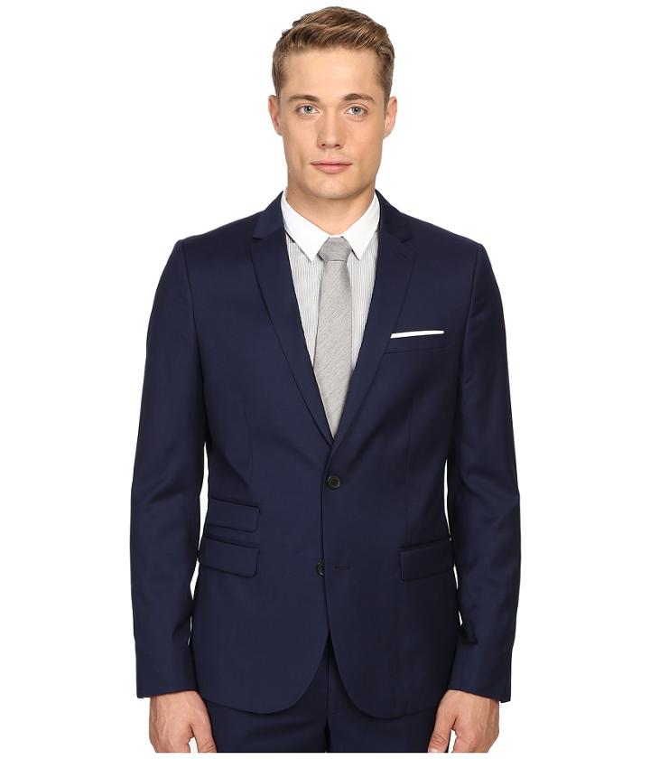 The Kooples - Fitted Suit Jacket W/ Pocket Square
