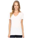 Dylan By True Grit - Gauzy Cotton Short Sleeve V-neck Tee
