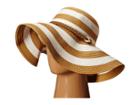 Vince Camuto - Wide Stripe And Rope Floppy Hat