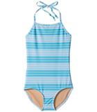 Toobydoo - Aqua Stripe One-piece Swimsuit