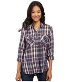 Roxy - Sunday Funday Plaid Button Up Top