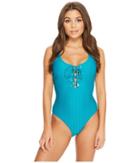 Red Carter - The Wave Lace-up Maillot