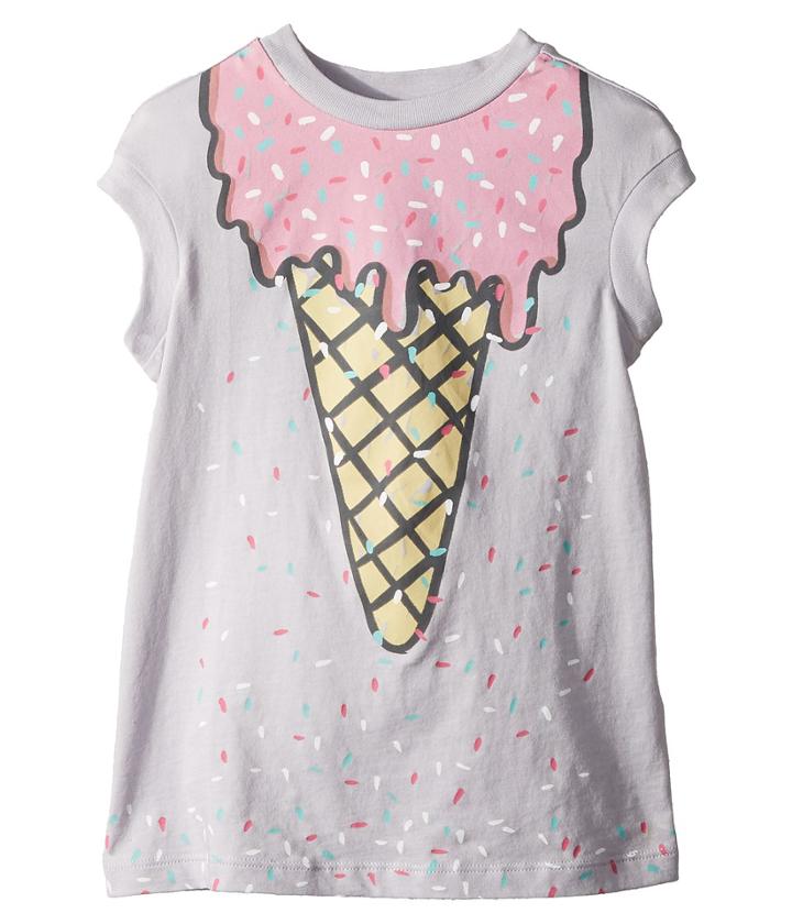 Stella Mccartney Kids - Jony Ice Cream Print Dress W/ Scattered Sprinkles