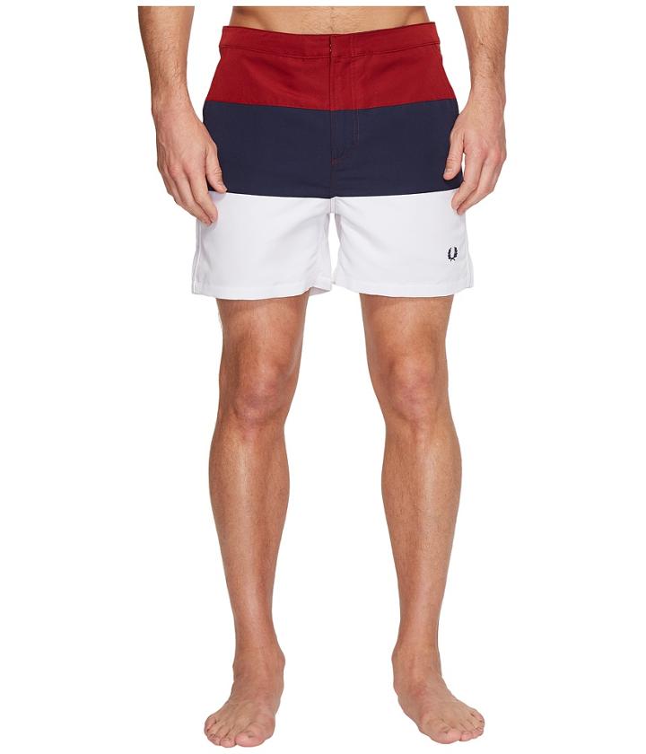 Fred Perry - Striped Panel Swimshorts