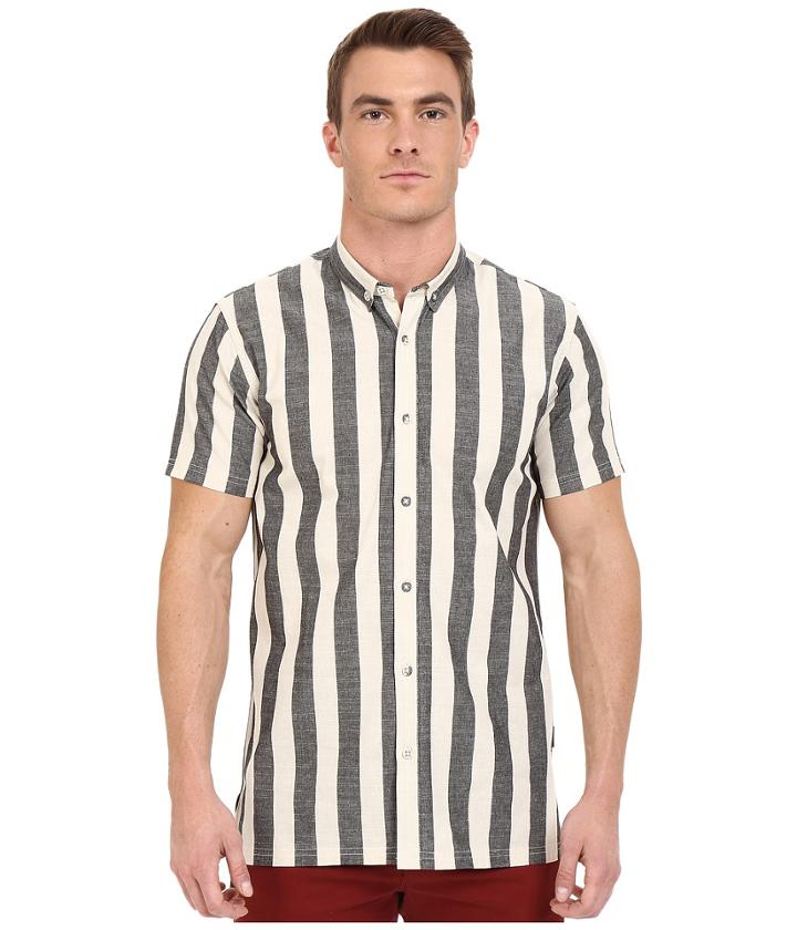 Publish - Kenzie - Vertical Stripe Cotton Button Down Shirt