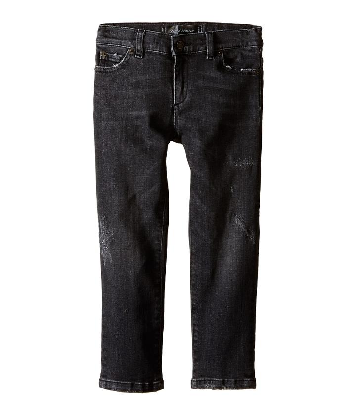 Dolce &amp; Gabbana - Distressed Denim In Charcoal
