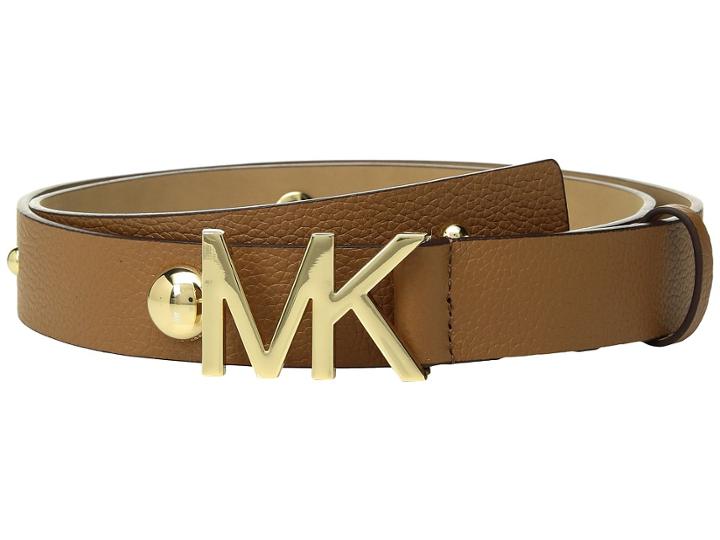 Michael Michael Kors - Leather Belt W/ Dome Studs