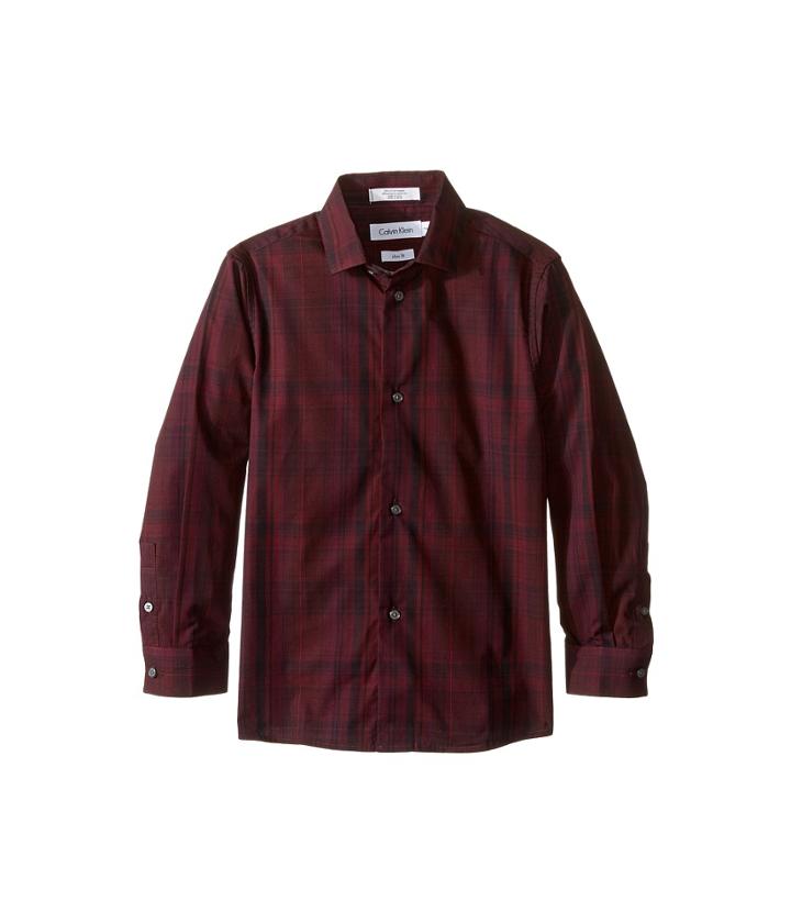 Calvin Klein Kids - Long Sleeve Conversion Plaid Shirt