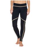 Luli Fama - Warrior Spirit Gold Trimmed Leggings - Long