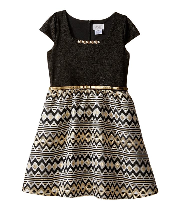 Us Angels - Cap Sleeve Beaded Neckline W/ Full Skirt