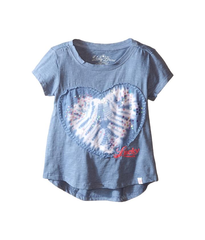 Lucky Brand Kids - Embroderied Applique Heart Tee