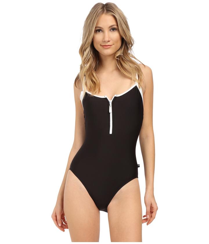 Nautica - Signature Soft Cup Zip One-piece Na27566