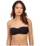 Lauren By Ralph Lauren - Laguna Solids Draped Bandeau W/ Molded Cup Top