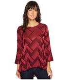 Nally &amp; Millie - Bell Sleeve Jacard Tunic