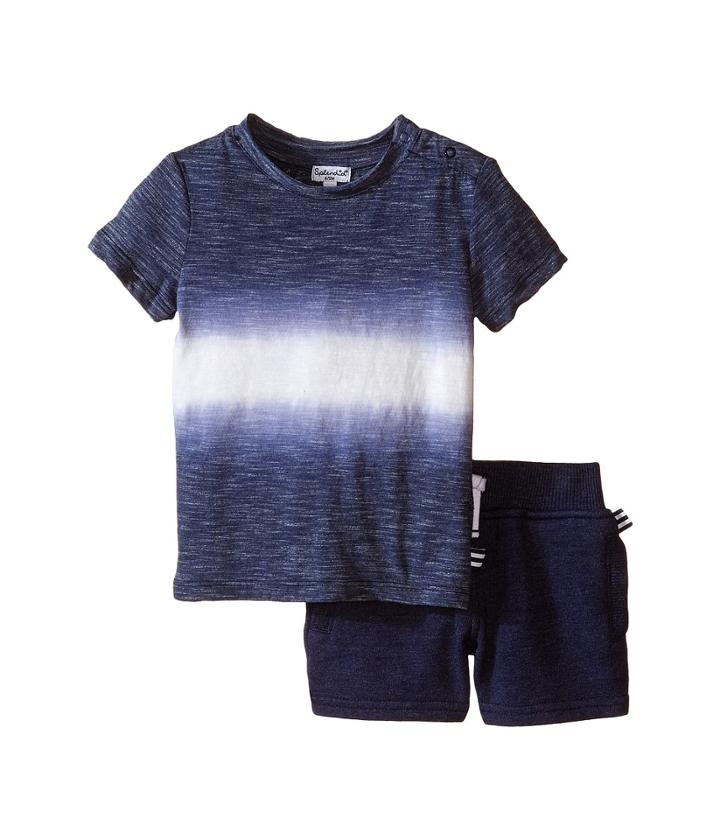 Splendid Littles - Tie-dye Tee With Shorts Set
