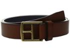 Cole Haan - 32mm Rounded Edge Belt With Contrast Color Lining And Edge Detail