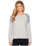 Mod-o-doc - Lightweight French Terry Raglan Sweatshirt With Jacquard Stripe
