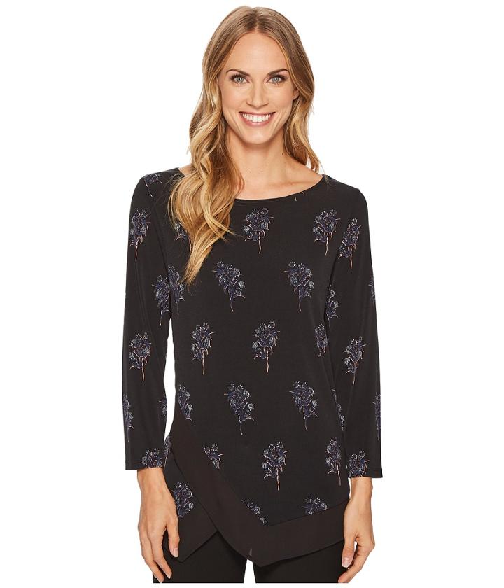 Ivanka Trump - Matte Jersey Georgette Trim Shirt