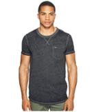 Scotch &amp; Soda - Tee In Ausbrenner Quality With Uneven Bottom Hem