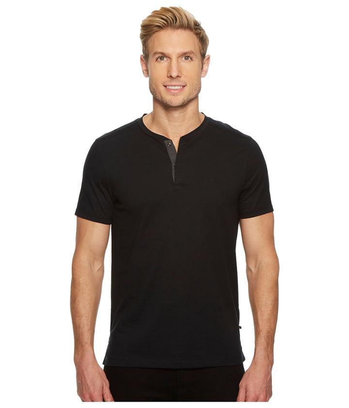 Calvin Klein - Shoulder Piping Hidden Placket Henley