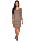 Mod-o-doc - Moroccan Trellis Elbow Sleeve Swing Dress