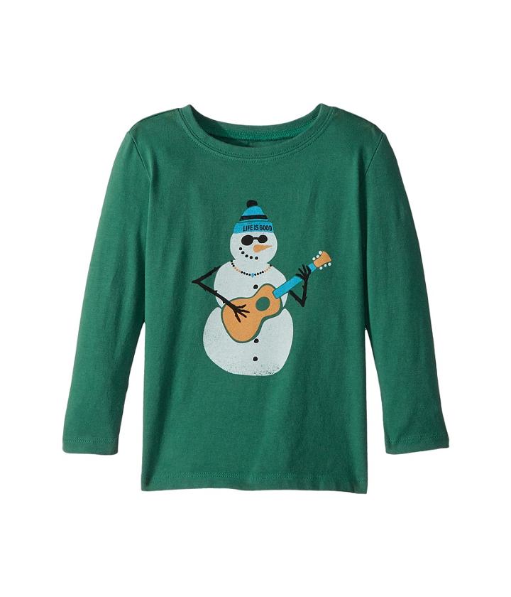 Life Is Good Kids - Jammin' Snowman Long Sleeve Crusher Tee