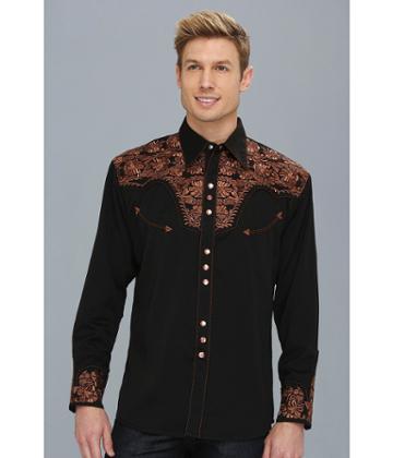Scully - Floral Tooled Shirt