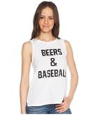 The Original Retro Brand - Beers And Baseball Slub Tank Top