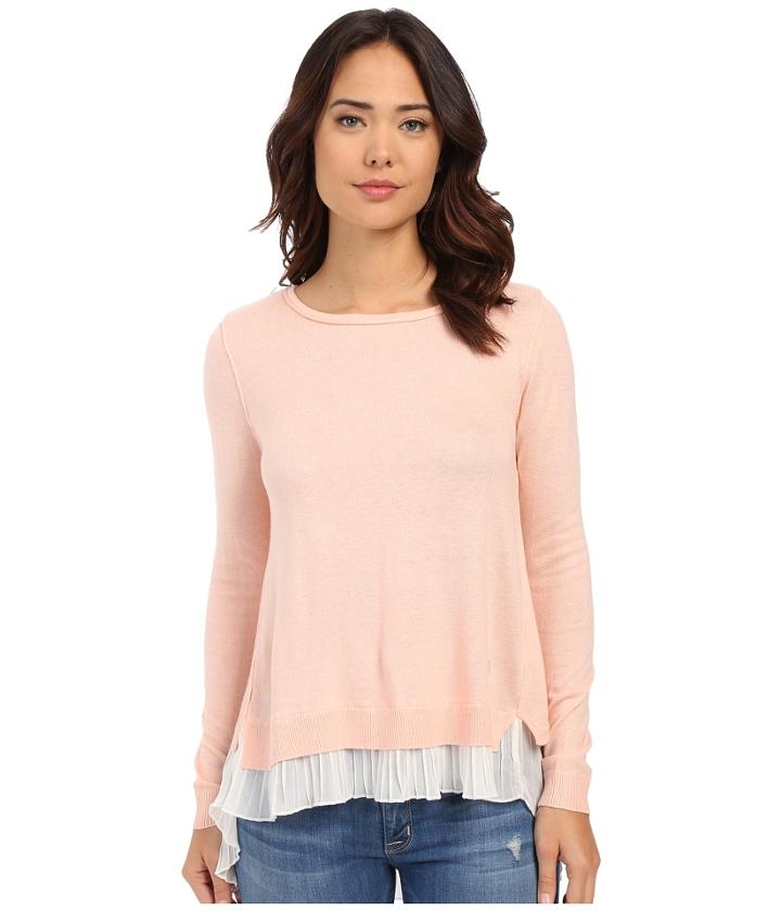 Only - Lynn Plisse Long Sleeve Pullover