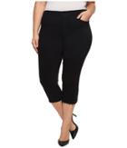 Nydj Plus Size - Plus Size Capris W/ Released Hem In Black
