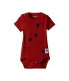 Mini Rodini - Heart Rib Short Sleeve Bodysuit