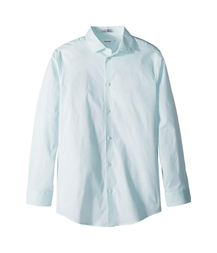 Calvin Klein Kids - Hexagon Dot Print Long Sleeve Shirt