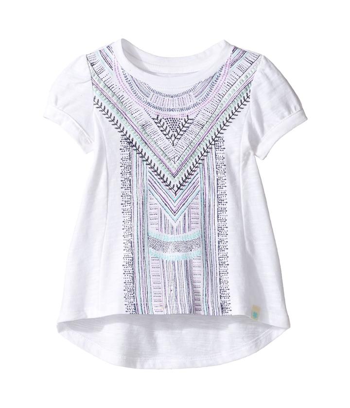 Lucky Brand Kids - Short Sleeve Embroidered Voyage Top