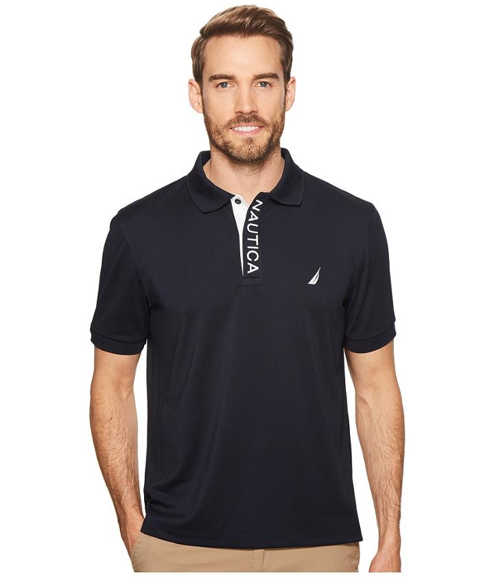 Nautica - Short Sleeve Performance Logo Polo